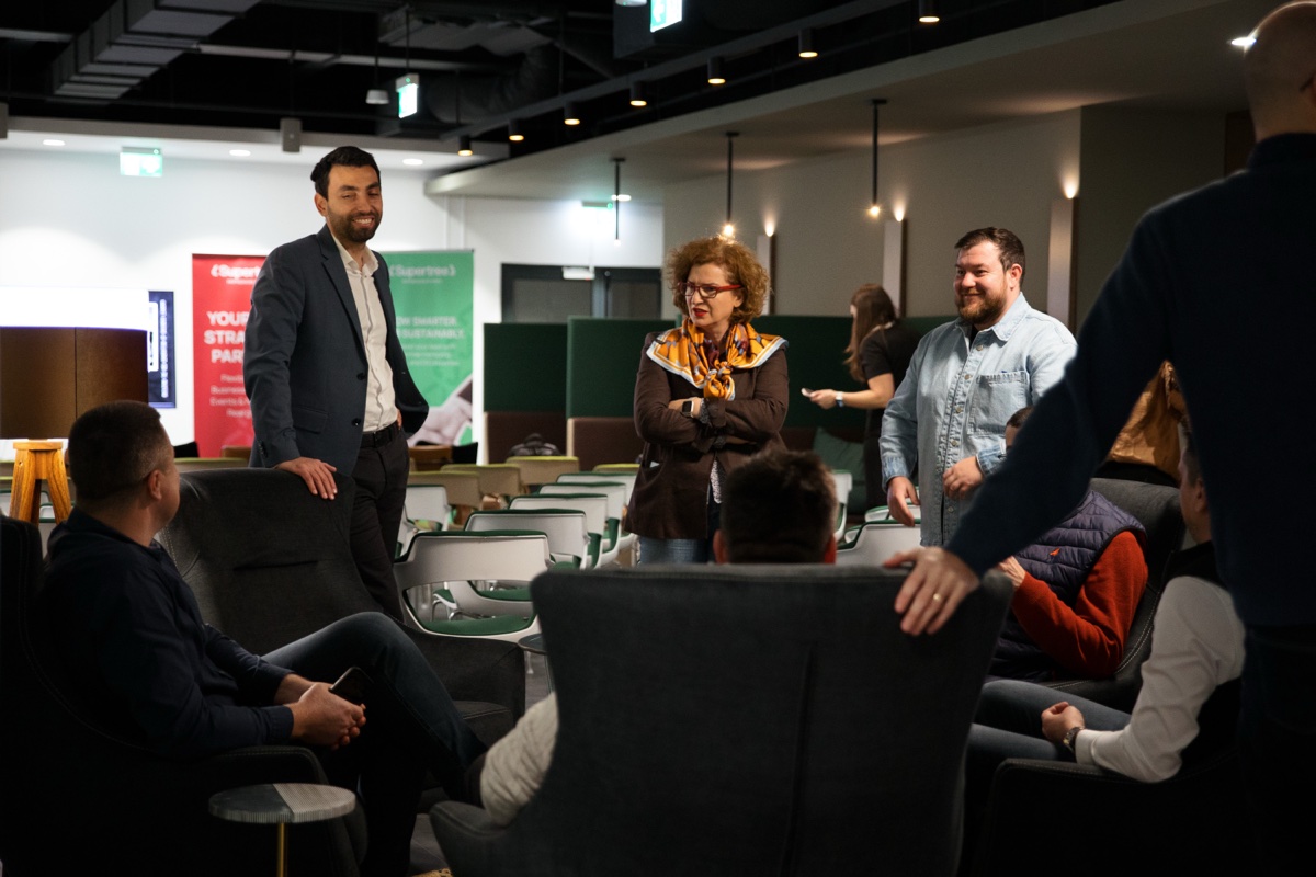 Networking moment at Supertree